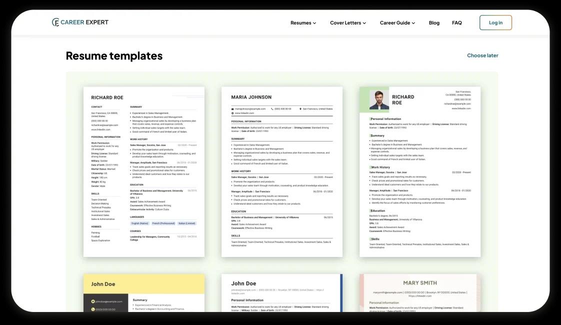 easy steps to make a resume: explore templates
